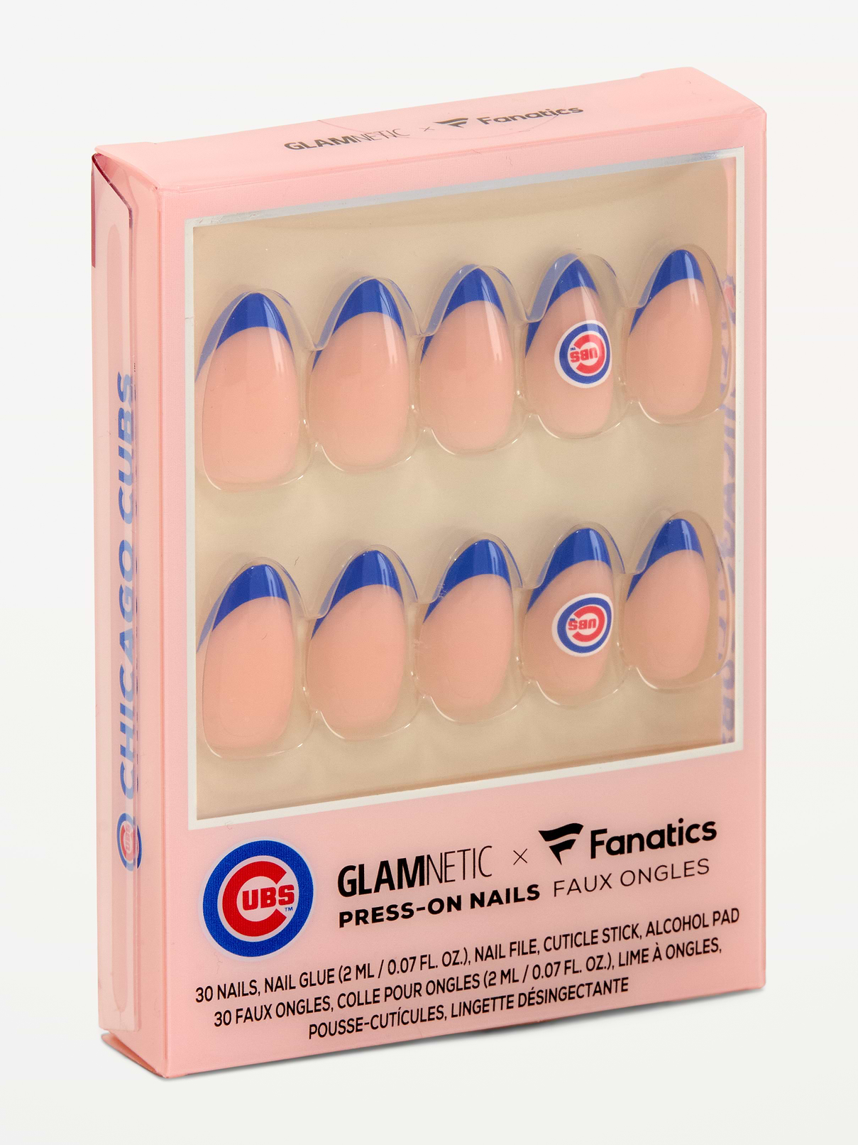 Glamnetic x Fanatics Chicago Cubs Press-On Nail Kit