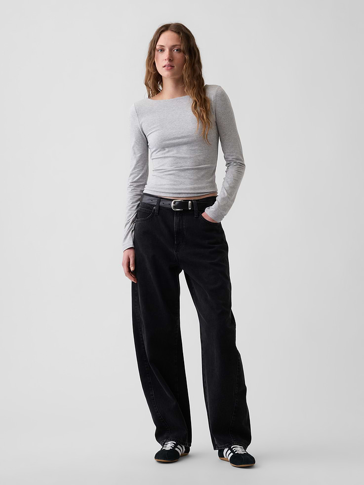 Image number 2 showing, CloseKnit Jersey Scoop-Back T-Shirt