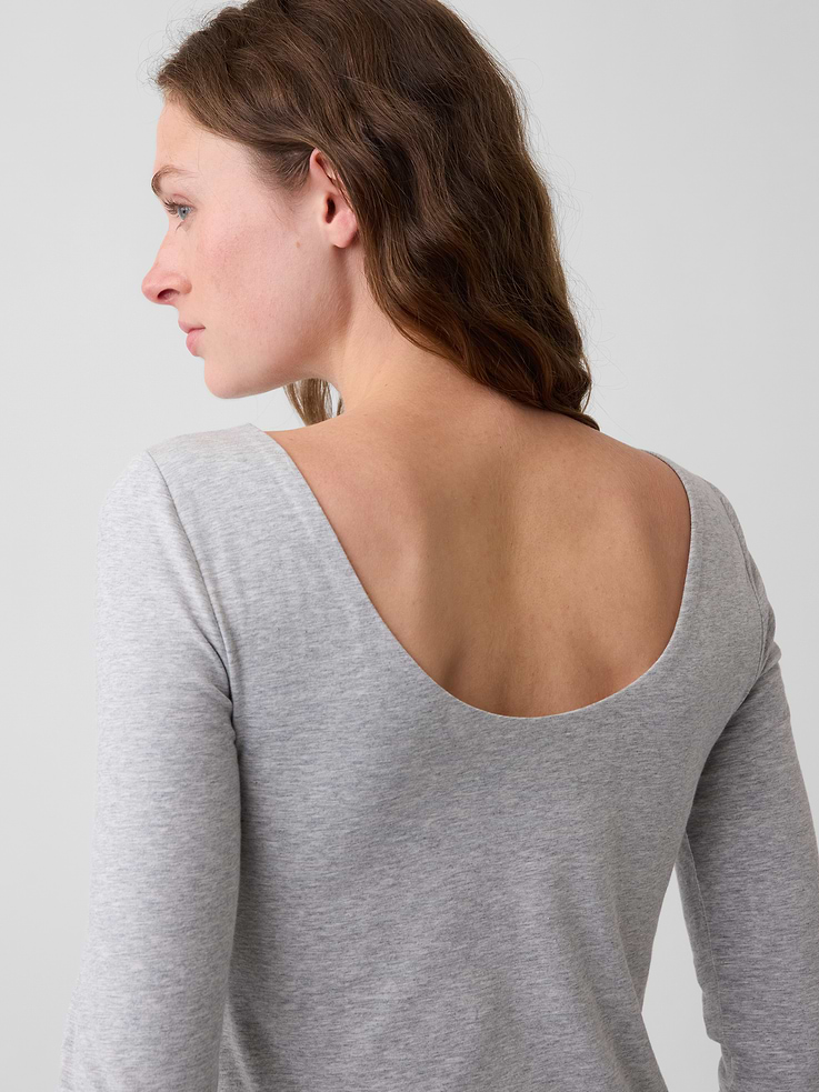 Image number 5 showing, CloseKnit Jersey Scoop-Back T-Shirt