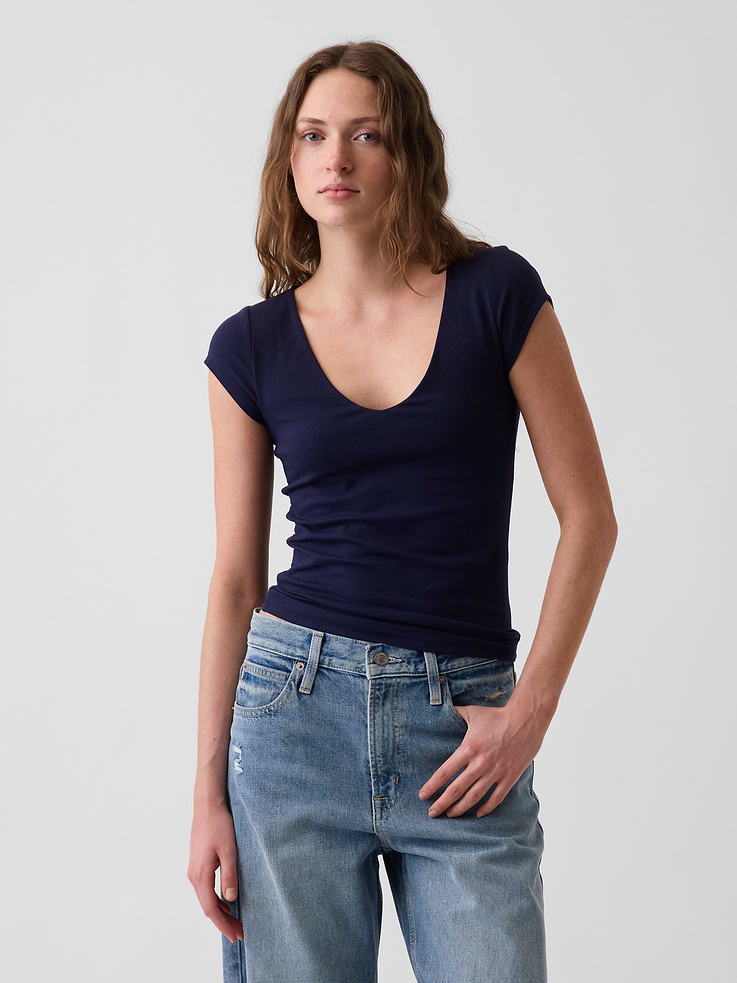 Image number 1 showing, CloseKnit Jersey V-Neck T-Shirt