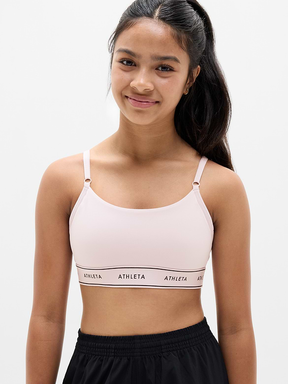 Athleta Girl High Speed Logo Adjustable Bra