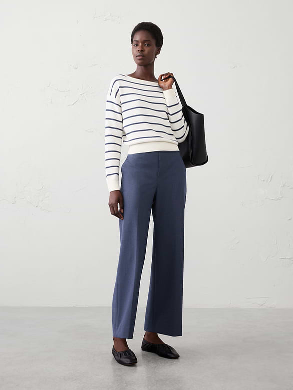Hayden Sculpted Stretch Straight High-Rise Pant