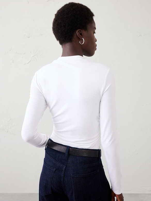 Soft Stretch Square-Neck Top