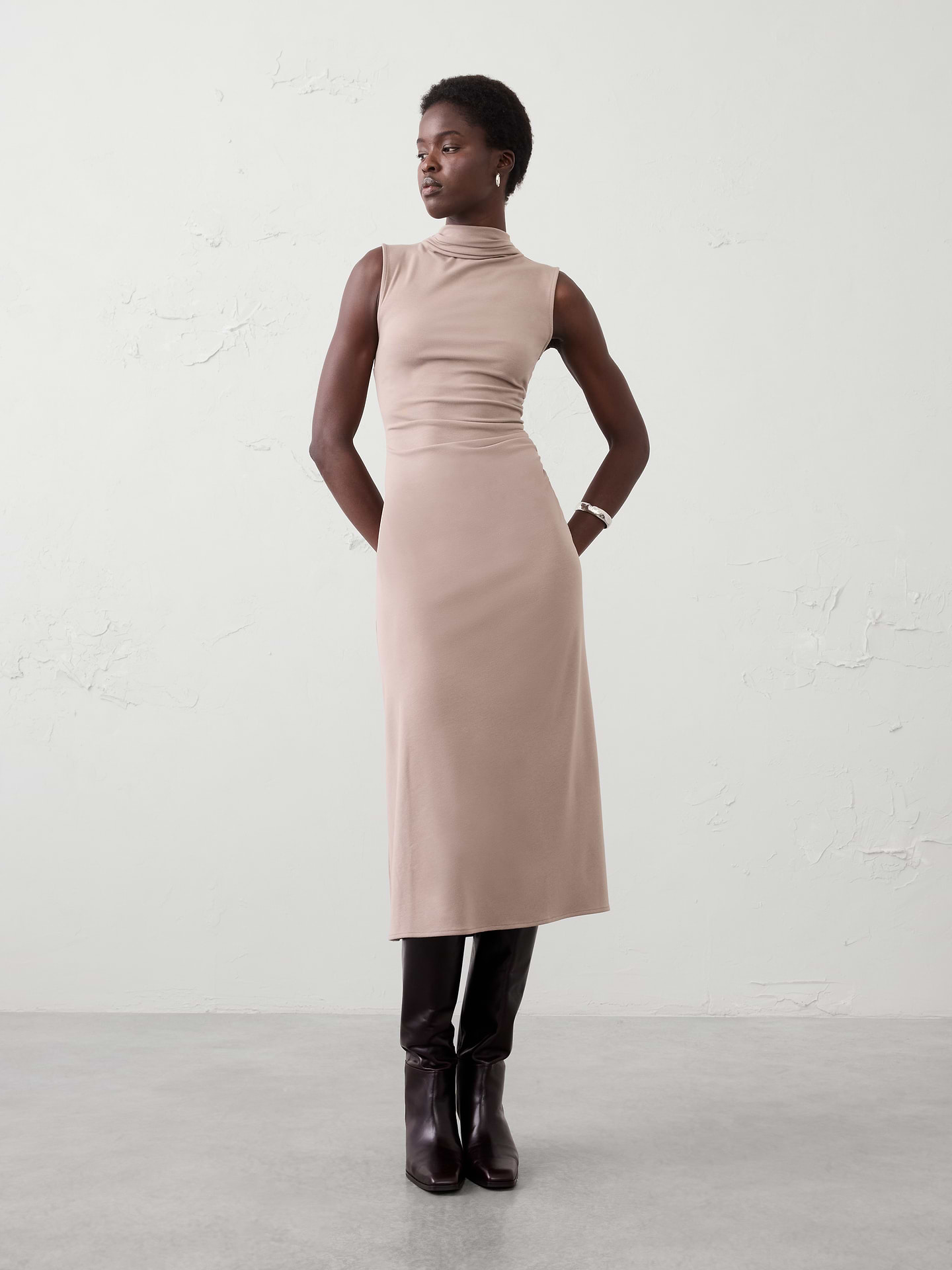 Image number 1 showing, Cozy Ribbed Maxi Dress