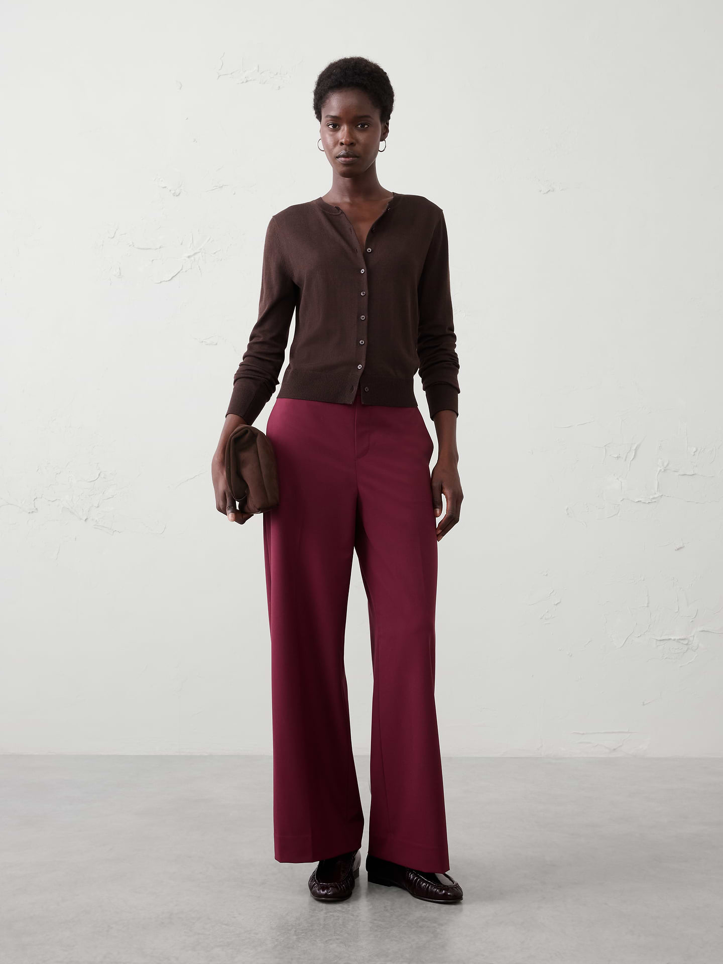 Image number 1 showing, Hayden Sculpted Stretch Wide-Leg High-Rise Pant
