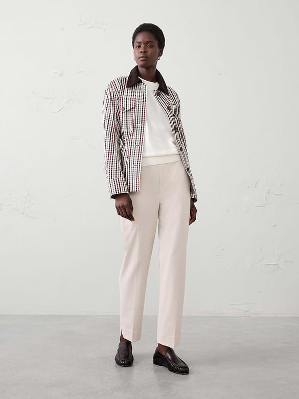 Hayden Sculpted Stretch Tapered-Leg High-Rise Pant