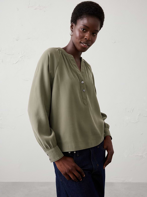 Trapunto Stitch Blouse