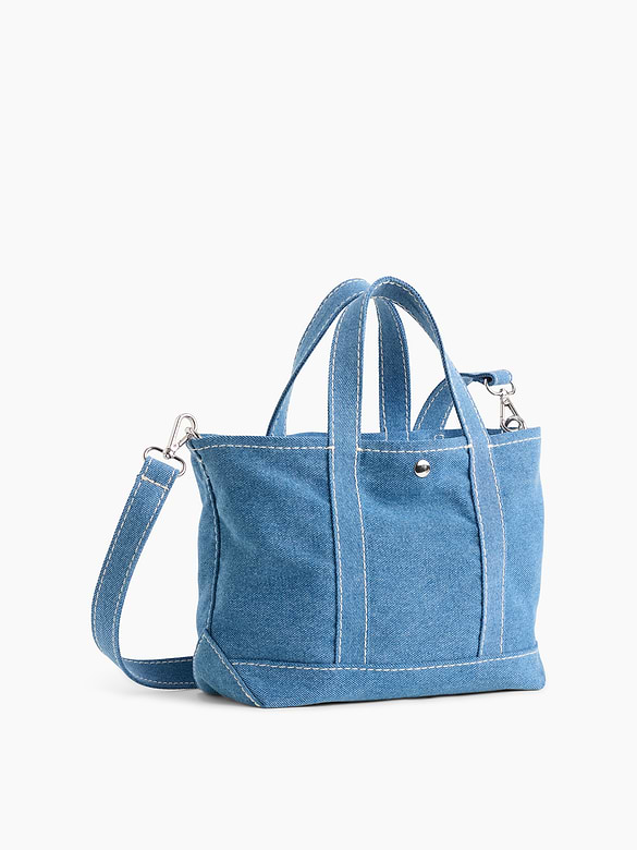 Canvas Logo Mini Tote Bag