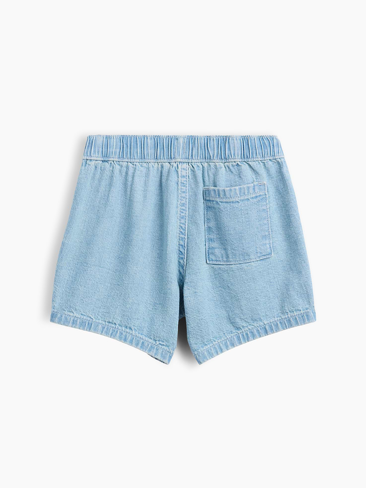 L'image numéro 2 présente Short en denim à taille extensible pour Bébé et Tout-petit