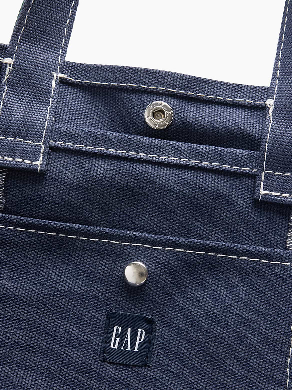Mini fourre-tout en toile à logo Gap