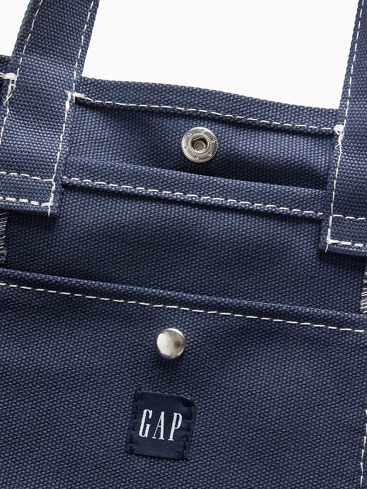 Image number 3 showing, Kids Canvas Gap Logo Mini Tote Bag
