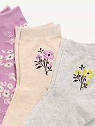 Image number 2 showing, Novelty Quarter Crew Socks 3-Pack for Women