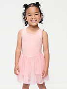 Image number 1 showing, Sleeveless Heart-Back Tutu Dress for Toddler Girls