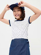 Image number 3 showing, Wrap-Front Denim Skort for Girls