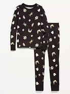 Image number 1 showing, Gender-Neutral Snug-Fit Graphic Pajama Set for Kids