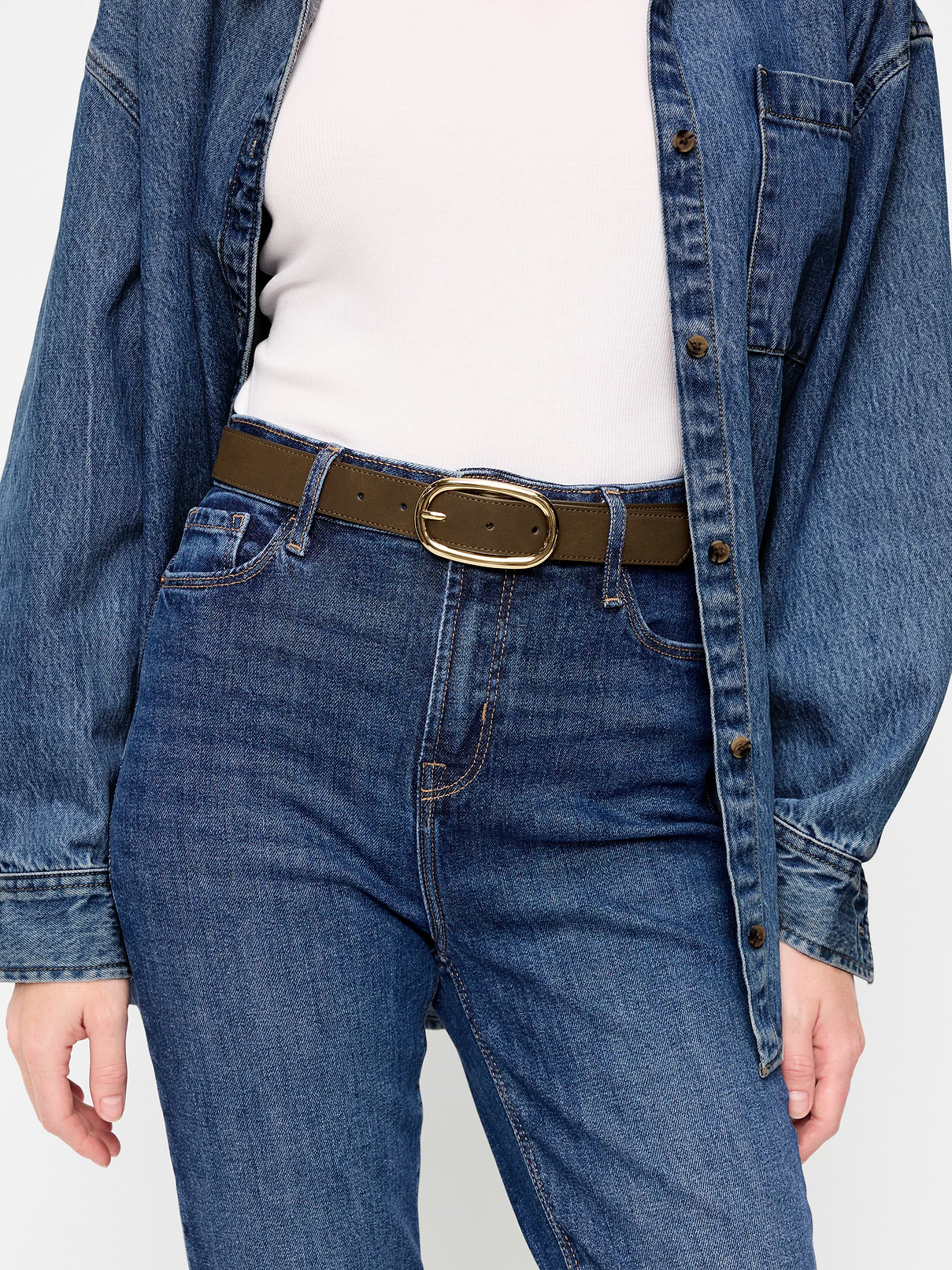 Image number 2 showing, Faux-Suede Belt for Women