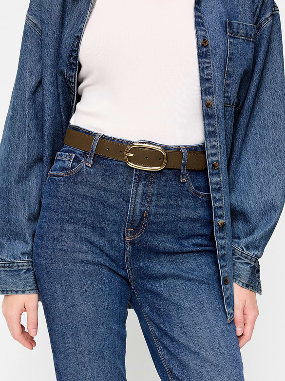 Ceinture en faux suède pour femme