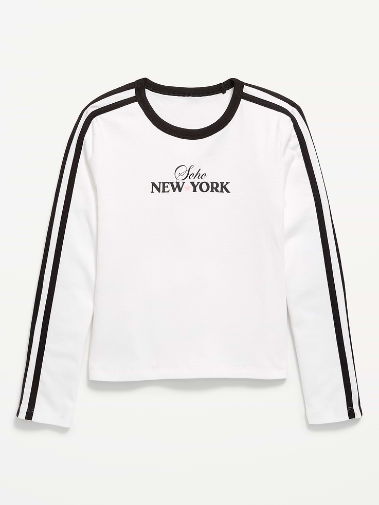 Image 1 of 1, crew neck, long sleeves, graphic at front, Product #906176