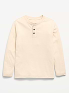 Image number 1 showing, Softest Long-Sleeve Henley T-Shirt for Boys