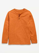 Image number 1 showing, Softest Long-Sleeve Henley T-Shirt for Boys