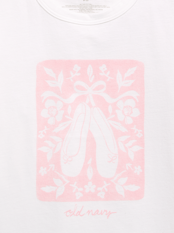 Image 2 de 2, T-shirt à manches courtes à imprimé pour fille