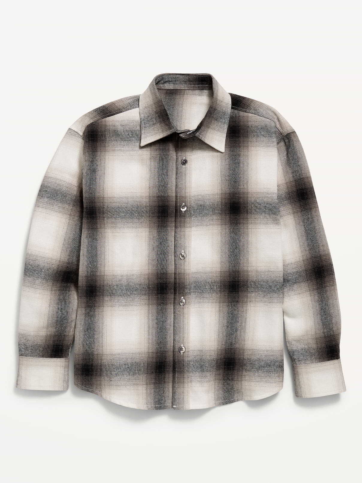 Image number 1 showing, Oversized Long-Sleeve Flannel Shirt for Boys