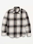 Image number 1 showing, Oversized Long-Sleeve Flannel Shirt for Boys