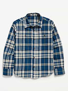 L'image numéro 1 présente Chemise en flanelle à manches longues pour garçon