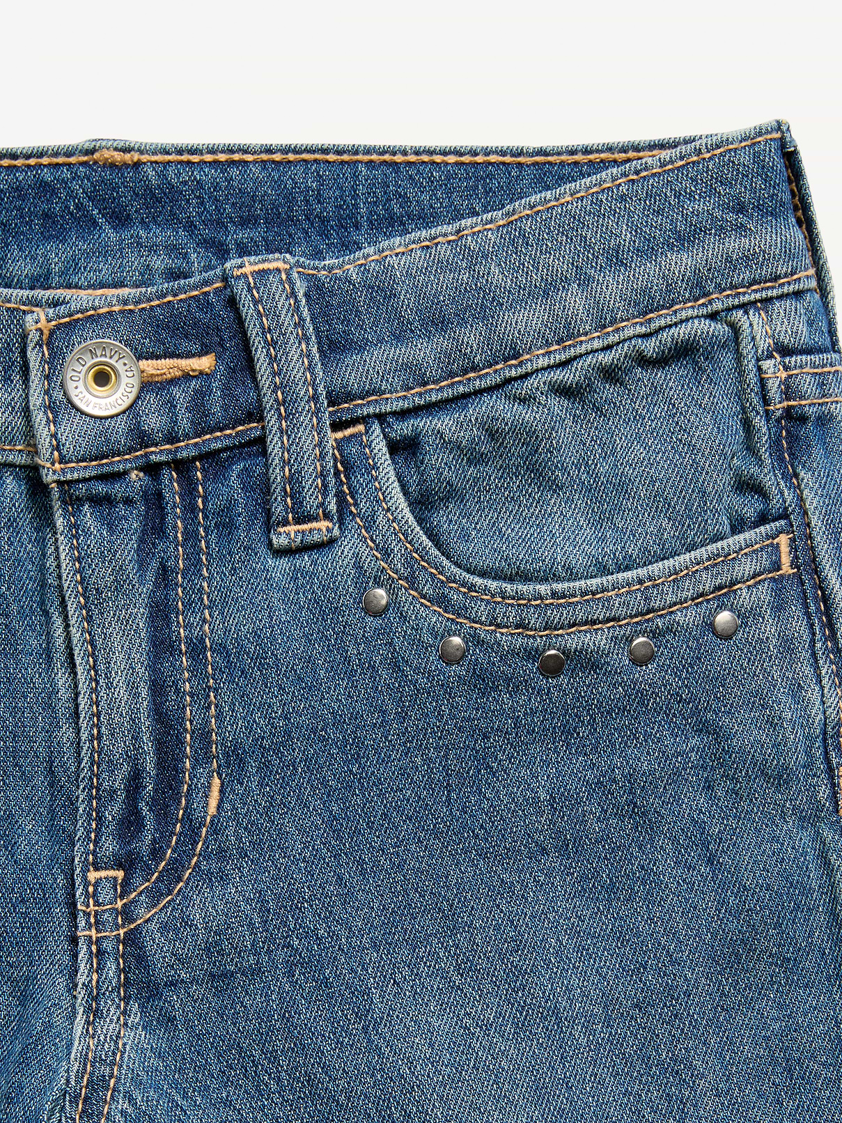 Image number 5 showing, Low-Rise Studded Flare-Leg Jeans for Girls