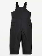Image number 3 showing, Water-Resistant Snow-Bib Overalls for Toddler Boys