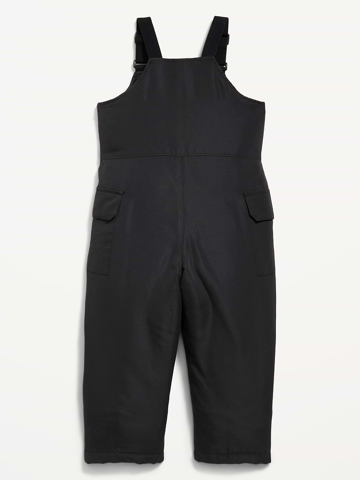 Image 3 of 4, Water-Resistant Snow-Bib Overalls for Toddler Boys