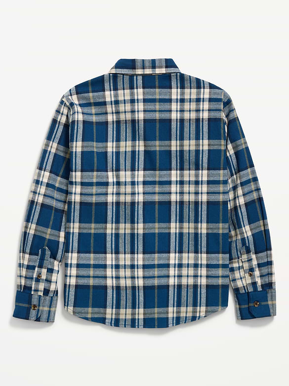 Long-Sleeve Flannel Shirt for Boys