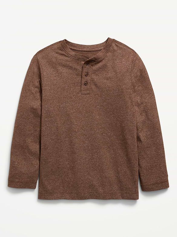 Softest Long-Sleeve Henley T-Shirt for Boys