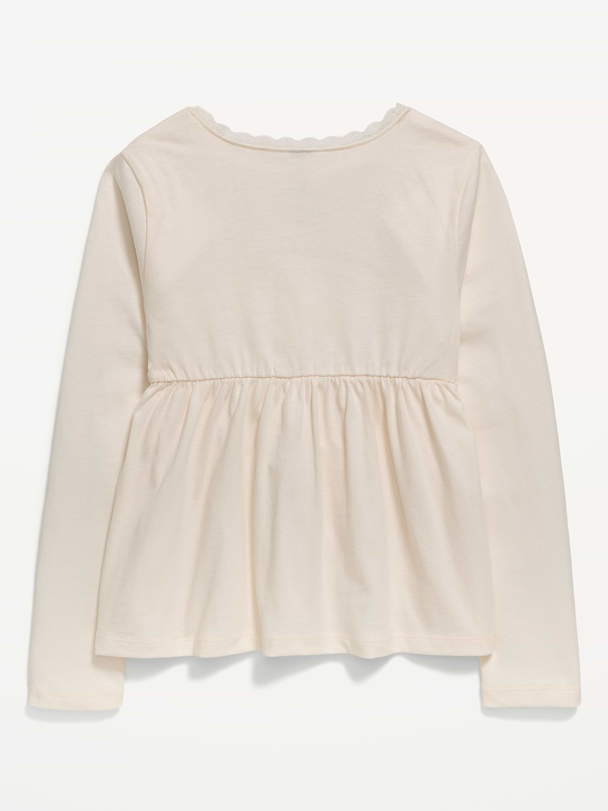 Image number 2 showing, Long-Sleeve Faux-Wrap Top for Girls