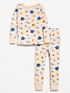 Image number 1 showing, Printed Snug-Fit Pajama Set for Toddler & Baby