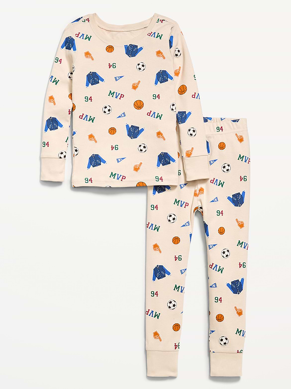 Pyjama ajusté à motif pour tout-petit et bébé