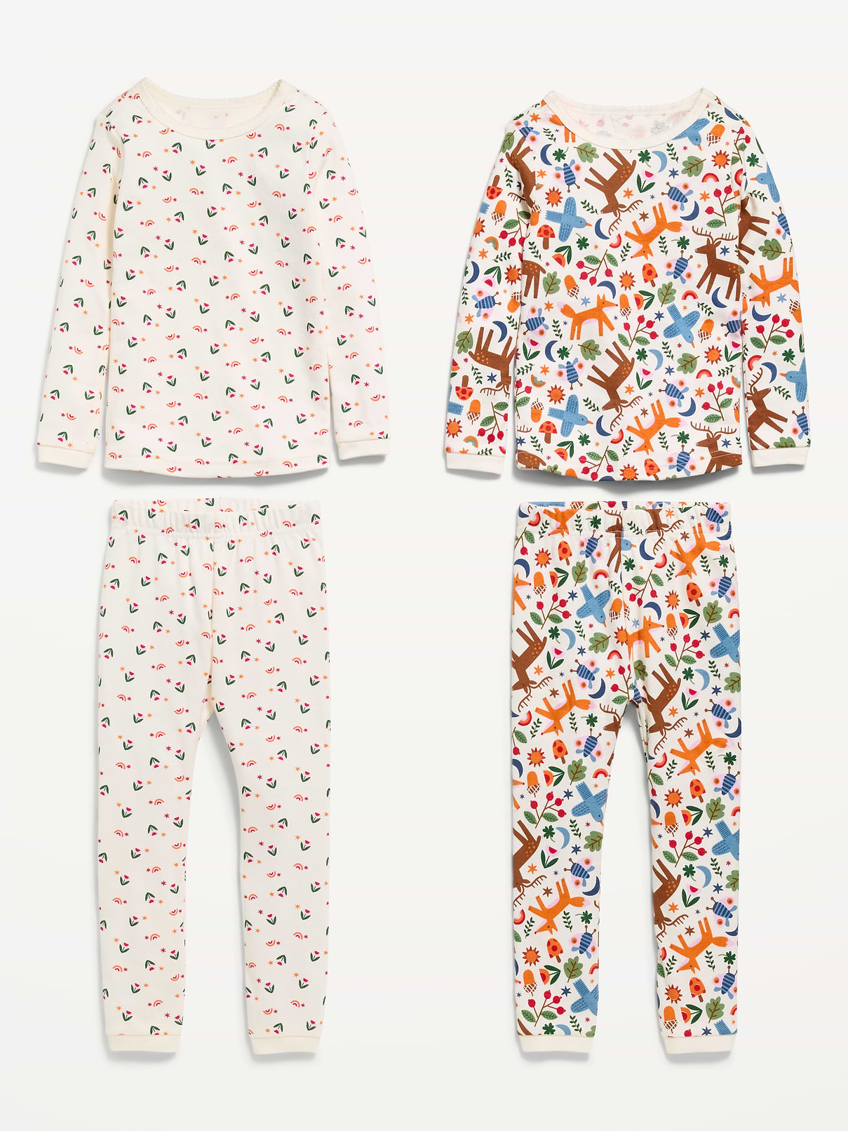 L'image numéro 2 présente Pyjama 4 pièces ajusté à motif pour tout-petit et bébé
