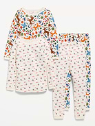 L'image numéro 1 présente Pyjama 4 pièces ajusté à motif pour tout-petit et bébé