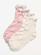 Image number 1 showing, Lace-Trim Crew Sock 2-Pack for Women