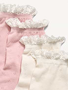Image number 2 showing, Lace-Trim Crew Sock 2-Pack for Women