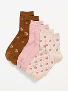 Image number 1 showing, Textured Quarter Crew Socks 3-Pack for Women