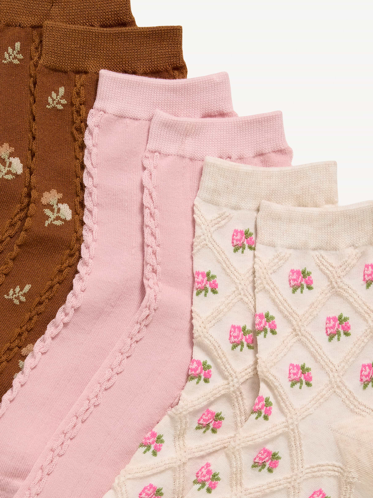 Image number 2 showing, Textured Quarter Crew Socks 3-Pack for Women