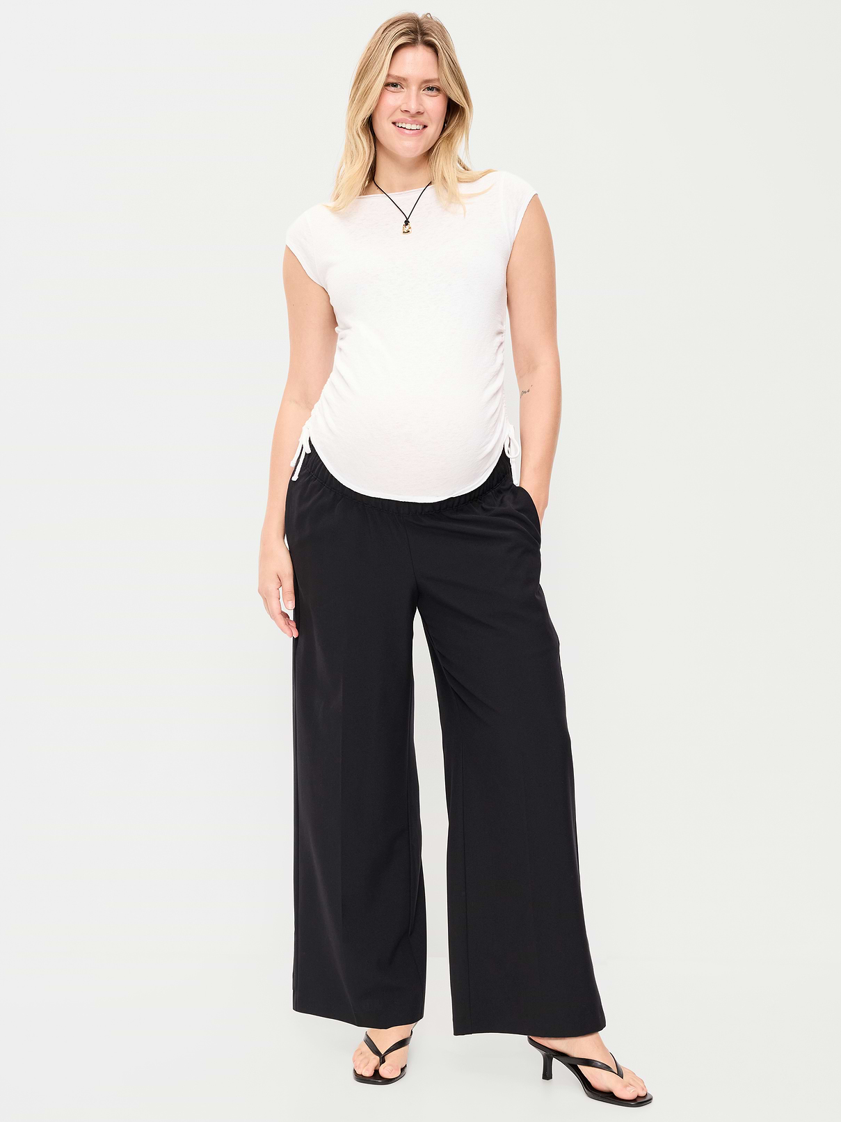 Image number 1 showing, Maternity Wide-Leg Billie Trouser