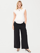 Image number 1 showing, Maternity Wide-Leg Billie Trouser