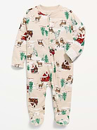 Image number 2 showing, 2-Way-Zip Sleep & Play Footed One-Piece for Baby