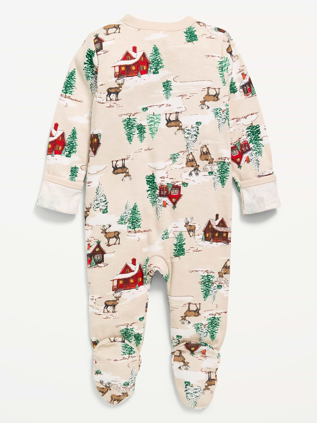 Image number 3 showing, 2-Way-Zip Sleep & Play Footed One-Piece for Baby