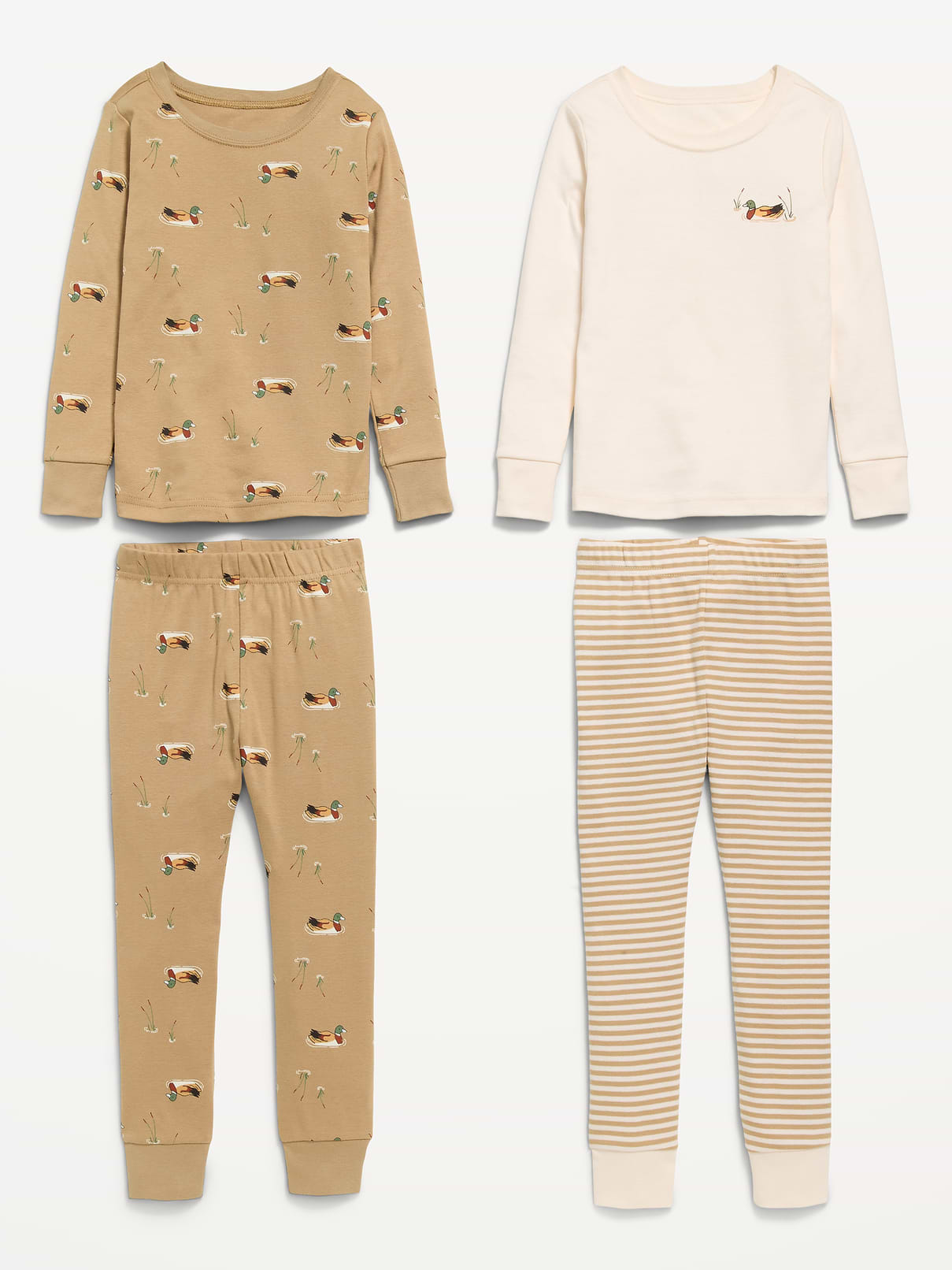 Image number 2 showing, Printed Snug-Fit Pajama 4-Piece for Toddler & Baby