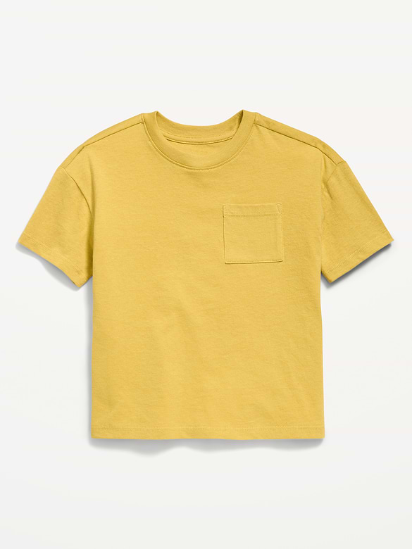 Oversized Short-Sleeve Pocket T-Shirt for Toddler Boys