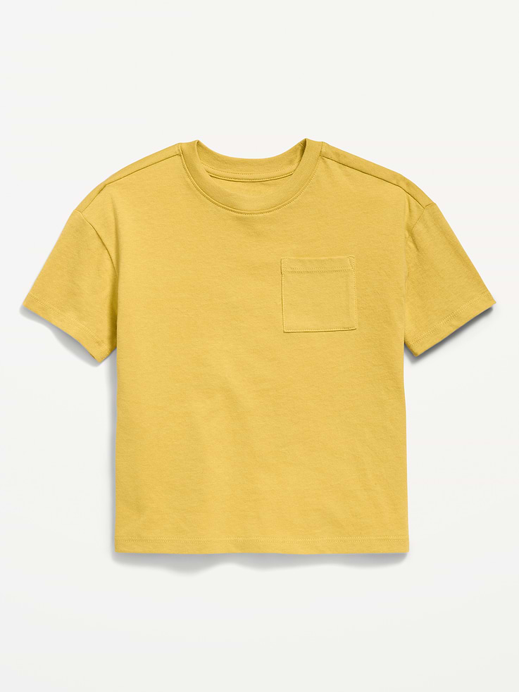 Image 1 of 1, crew neck, short sleeves, drop shoulders, pocket at chest, Product #910917