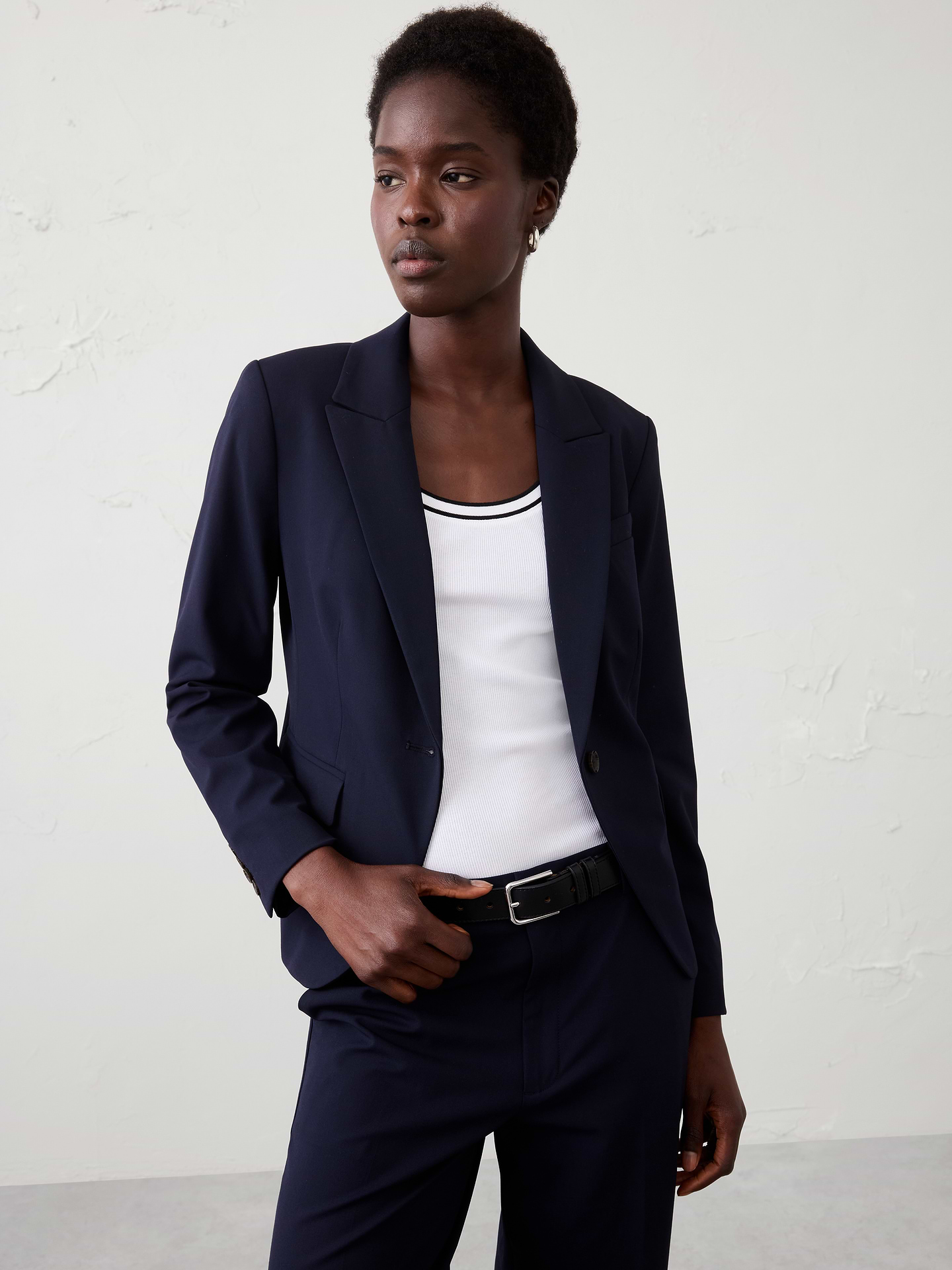 Image number 1 showing, Sculpted Stretch Classic Blazer